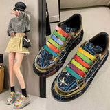 New Trendy Lady Unique Casual Shoes Flat Diamond Sequined Cloth Trainers for Women Sneakers Women