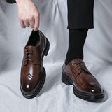 Lace up Wedding Formal Shoes Comfortable Good Looking Fashion Durable Men Brogue Dress Shoes