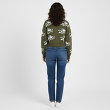 Women's Breathable Viscose/Polyester Christmas Sweater Single Breasted Button Front Cozy Long Sleeve Casual Winter Cardigan