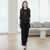 Women's Fashion Suit Western Style Slimming Coat + Vest + Pants Fashion Three Piece Sets