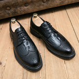Wedding Formal Shoes Durable Fashion Lace up Classic Pointed Toe Men Dress Shoes Oxfords