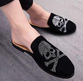 Pirate Pattern Leisure Comfortable Summer Slip on Classic Wholesale Half Loafers Casual Shoes for Men