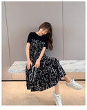 Summer Women's Dresses Floral Dress Slim-fit Midi Dress