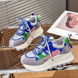 Spring New Thick Sole Platform Casual Running Shoe Muti Color Chunky Women Sneakers