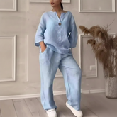 Fashionable European American Style Cotton Linen Set