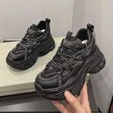 Casual Rhinestone Sepatu Trainers Lady Footwear Platform Shoes New Model Women's Fashion Sneakers