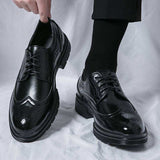 Lace up Wedding Formal Shoes Comfortable Good Looking Fashion Durable Men Brogue Dress Shoes