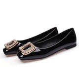 Affordable Women's Office Flat Shoes - Slip-On Loafers