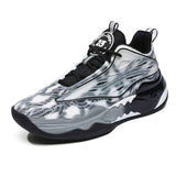 Customize Professional Men Outdoor Sports Sneakers Breathable Mesh Dark Night Glowing Women Boys Basketball Shoes