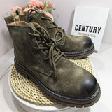 Breathable High-top American Style Retro Men Boots Workwear Genuine Leather Trendy Winter Boots