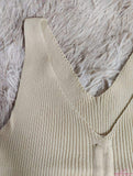 Ribbed Tank Top Spaghetti Strap Basic tank Top Going Out Halter Top