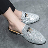Glitters Shining Upper Cool Design Casual Shoes Summer Outdoor Classic Durable Fashion Casual Half Shoes for Men