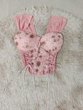 Suspender Sexy Lace Tube Top Women Sweet Spice Crop Top Women's Camisoles