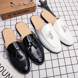 Tassel Half Shoes Comfortable Durable Lightweight Fashion Men Mules Casual Walking Shoes