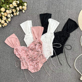 Suspender Sexy Lace Tube Top Women Sweet Spice Crop Top Women's Camisoles