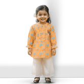 Crinkle Palazzo Set For Kids