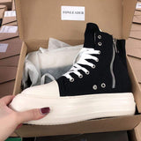 Chaussures 1 Pair Running Sepatu Platform Beautiful Ladies Canvas Sneakers