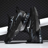 Men's Blank Marathon Running Shoes with Air Cushion Sole for Lightweight Comfort and Breathability