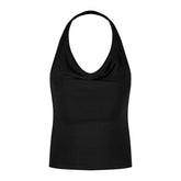 New Style Elegant Swing Collar Halter Camisole Women's Sexy Slim-fit Slimming Outer Wear Sleeveless Top