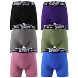 Long Leg Men Boxer Briefs Sport Wear Elastic Waist Soft Breathable Men Underwear Cycling Anti Chafing Long Boxer Shorts