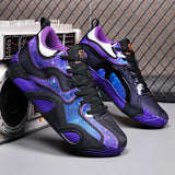 Customize Professional Men Outdoor Sports Sneakers Blank Leather Mesh Women Boys Basketball Shoes