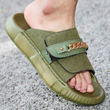 Green Black Color Anti-Slippery Durable Breathable Lightweight Summer Outdoor Men Casual Sandals Shoes