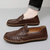 Latest Design Moccasins Walking Casual Loafers Comfortable Cook Original Genuine Leather Shoes for Men