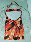 Printed Hip Wrap Dress Halter Sheath Dress Best-selling Cami Dress