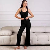 2 - piece Pajamas for Women Ribbed Camisole and Long Pant Women's Sleepwear - Zeprah