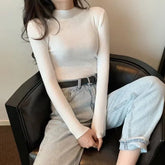 2020 Women's Autumn Sweater Slim Long - Sleeve Knit Top for Layering - Zeprah