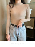 2020 Women's Autumn Sweater Slim Long - Sleeve Knit Top for Layering - Zeprah