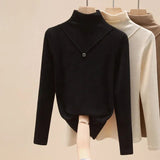 2025 Autumn Winter Women's New Slim - Fit Mock Neck Base Layer T-Shirt Warm Stylish Inner Wear - Zeprah