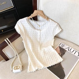 2025 Hot Selling Item Women's Clothing Short Sleeve Knitted Top Shipment Knitted Tops for Women Wholesale - Zeprah