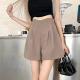 2025 Summer Large Size Wide - legging Pants Women's High Waist Outer Wear Slimming Shorts Casual Hot Pants - Zeprah