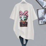 2025 Summer New European Short - sleeved T-shirt Women's Slimming Loose - fit Women's Clothing Comfortable Graphic Tee - Zeprah