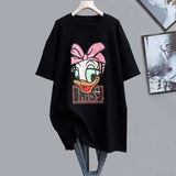 2025 Summer New European Short - sleeved T-shirt Women's Slimming Loose - fit Women's Clothing Comfortable Graphic Tee - Zeprah