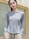 2025 UV Protection Summer Sports Slim - fit Sunscreen Clothing Women's Hooded Anti - ultraviolet Sunscreen Clothing - Zeprah