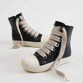 Unisex Zapatos Thick Sole Wide Lace up Outdoor Footwear Sneakers Retro Shoes Women's Casual Shoes