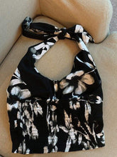 Floral Backless Halter Neck Top Hanging Neck Tank Top Tank Top