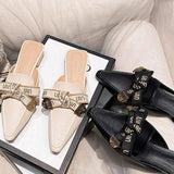 New Color Elegante Chaussures Femmes Low Mules Loafer Women low Heels