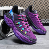 Breathable Mesh Court Basketball Shoes Featuring Color Block Heel Support Shock Absorption Sole for Indoor and Outdoor Training