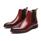 Chelsea Boots Comfortable Handsome Durable Ankle Men Red Bottom Boots