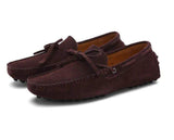 Genuine Leather Men Casual Shoes Loafers Moccasins Breathable Slip on Black Driving Shoes Plus Size