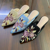 Women's Elegant Slip-on Pointed Toe Loafers - Comfortable Casual Flat Office Shoes