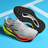 Ultra Lightweight Running Shoes with Shock-Absorbing Cushion Carbon Fiber for Gym Training Outdoor Sports Purple Orange Design