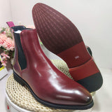 Chelsea Boots Comfortable Handsome Durable Ankle Men Red Bottom Boots