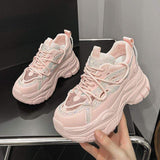 Casual Rhinestone Sepatu Trainers Lady Footwear Platform Shoes New Model Women's Fashion Sneakers