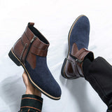 Pointed Toe Classic Gentlemen Casual Footwear Dress Shoes Designers Ankle Boots for Men