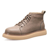 New Design Good Quality Cowhide Cook Original Genuine Leather Men Ankle Boots Comfortable Pointed Toe Dress Leather Shoes