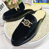 Flat Dress Shoes Comfortable Slippers Durable Lightweight Casual Men Half Loafer Shoes
